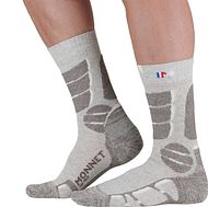 Chaussettes Trek Lin Haute Grey White